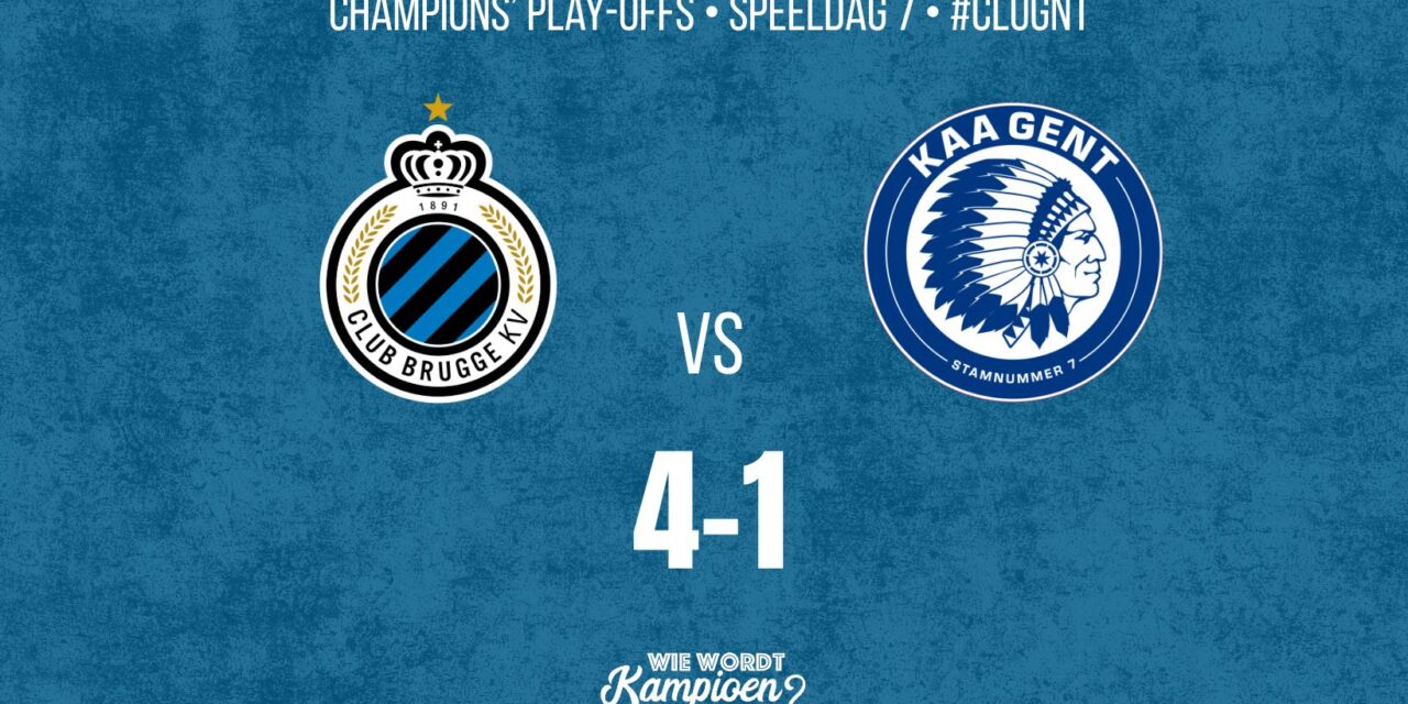 Club Brugge wint en blaast Gent weg in tweede helft