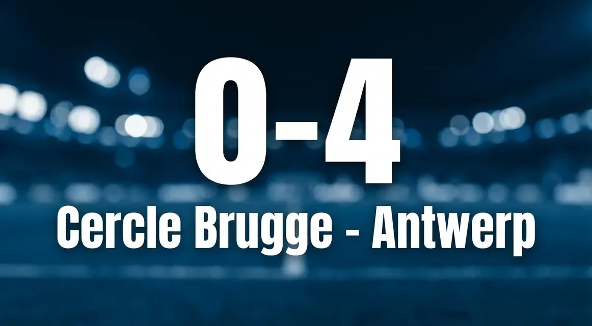 Antwerp wint ruim bij Cercle na vroege rode kaart voor Warleson