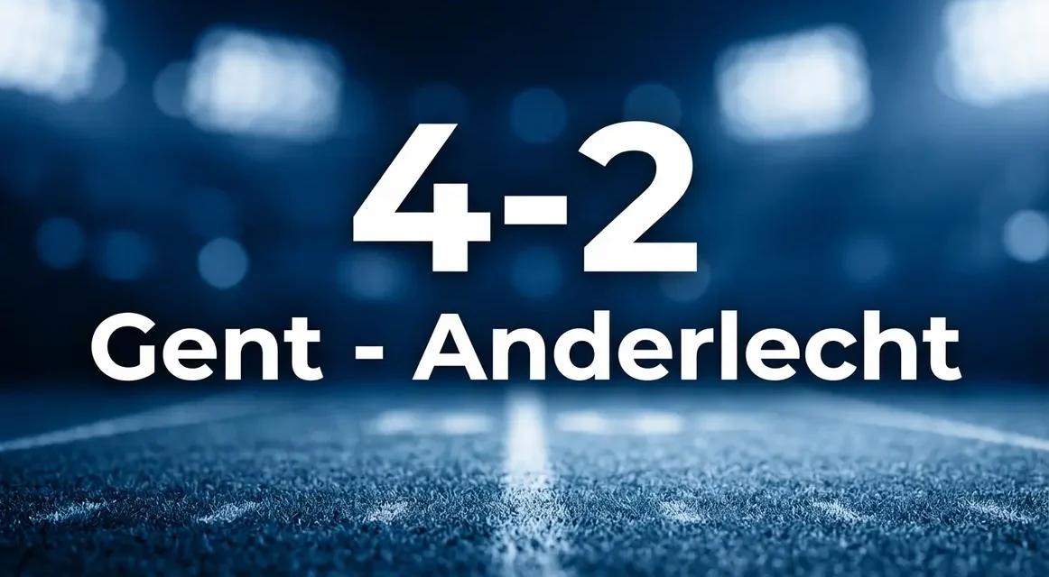 Gent keert 1-2 om in 4-2 tegen Anderlecht