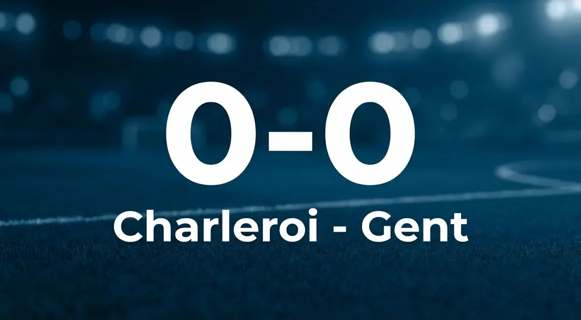 charleroi en Gent houden elkaar in bedwang